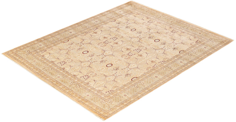 One-of-a-Kind Imported Hand-knotted Area Rug  - Beige,  8' 2" x 10' 3" - Modern Rug Importers