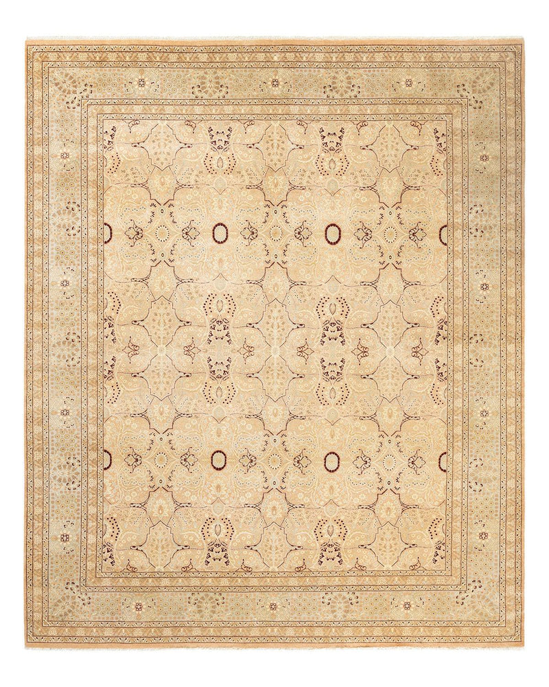 One-of-a-Kind Imported Hand-knotted Area Rug  - Beige, 8' 3" x 10' 0" - Modern Rug Importers