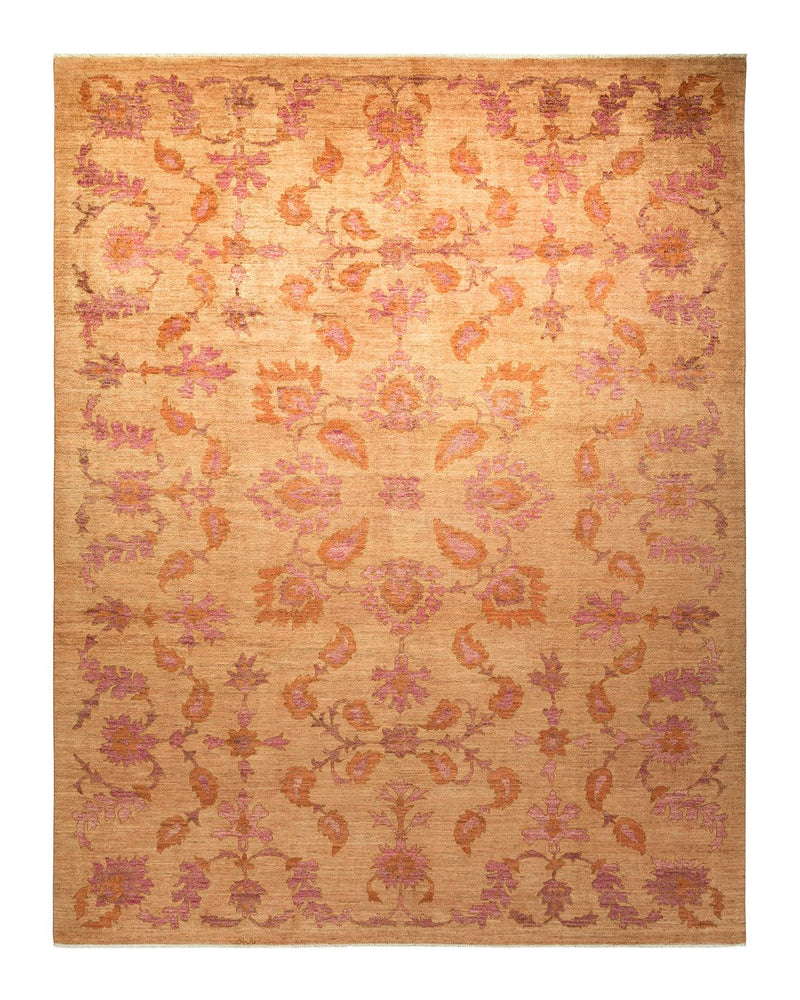 One-of-a-Kind Imported Hand-knotted Area Rug  - Beige, 9' 3" x 11' 10" - Modern Rug Importers