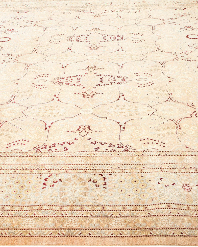 One-of-a-Kind Imported Hand-knotted Area Rug  - Beige, 9' 3" x 12' 2" - Modern Rug Importers