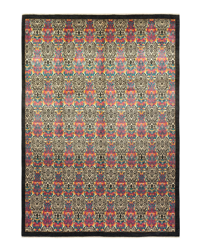One-of-a-Kind Imported Hand-knotted Area Rug  - Black, 10' 1" x 14' 4" - Modern Rug Importers