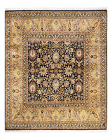One-of-a-Kind Imported Hand-knotted Area Rug  - Black, 5' 8" x 6' 1" - Modern Rug Importers