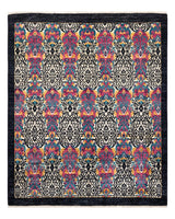 One-of-a-Kind Imported Hand-knotted Area Rug  - Black, 6' 0" x 6' 6" - Modern Rug Importers