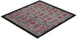 One-of-a-Kind Imported Hand-knotted Area Rug  - Black, 6' 0" x 6' 6" - Modern Rug Importers