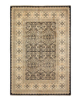 One-of-a-Kind Imported Hand-knotted Area Rug  - Black, 6' 1" x 8' 10" - Modern Rug Importers