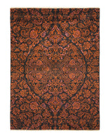 One-of-a-Kind Imported Hand-knotted Area Rug  - Black, 6' 2" x 8' 5" - Modern Rug Importers