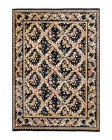 One-of-a-Kind Imported Hand-knotted Area Rug  - Black,  6' 2" x 8' 7" - Modern Rug Importers