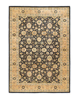 One-of-a-Kind Imported Hand-knotted Area Rug  - Black,  6' 2" x 8' 8" - Modern Rug Importers