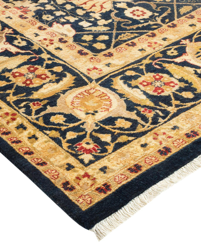 One-of-a-Kind Imported Hand-knotted Area Rug  - Black, 6' 2" x 9' 4" - Modern Rug Importers