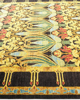One-of-a-Kind Imported Hand-knotted Area Rug  - Black, 6' 3" x 9' 1" - Modern Rug Importers