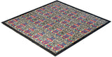One-of-a-Kind Imported Hand-knotted Area Rug  - Black, 7' 10" x 8' 5" - Modern Rug Importers