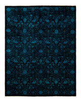 One-of-a-Kind Imported Hand-knotted Area Rug  - Black, 8' 0" x 10' 4" - Modern Rug Importers