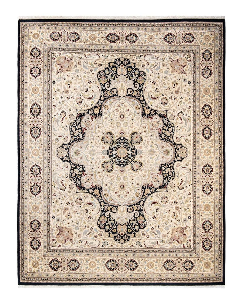 One-of-a-Kind Imported Hand-knotted Area Rug  - Black, 8' 1" x 10' 4" - Modern Rug Importers