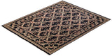 One-of-a-Kind Imported Hand-Knotted Area Rug  - Black,  8' 2" x 10' 3" - Modern Rug Importers