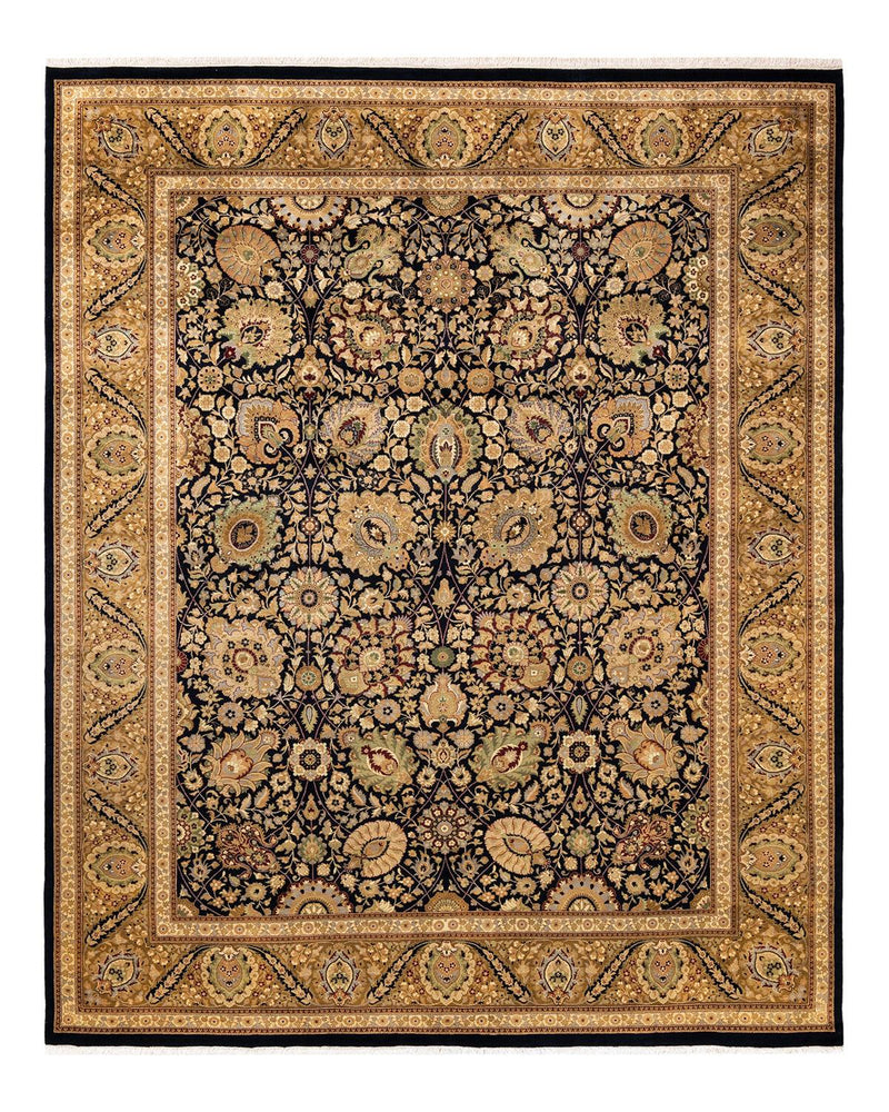One-of-a-Kind Imported Hand-knotted Area Rug  - Black, 8' 3" x 10' 1" - Modern Rug Importers