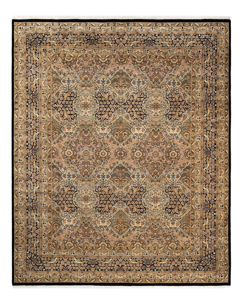One-of-a-Kind Imported Hand-knotted Area Rug  - Black, 8' 3" x 10' 4" - Modern Rug Importers
