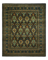 One-of-a-Kind Imported Hand-knotted Area Rug  - Black, 8' 3" x 9' 10" - Modern Rug Importers