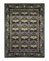 One-of-a-Kind Imported Hand-knotted Area Rug  - Black, 8' 9" x 12' 0" - Modern Rug Importers