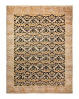 One-of-a-Kind Imported Hand-knotted Area Rug  - Black, 9' 0" x 11' 10" - Modern Rug Importers