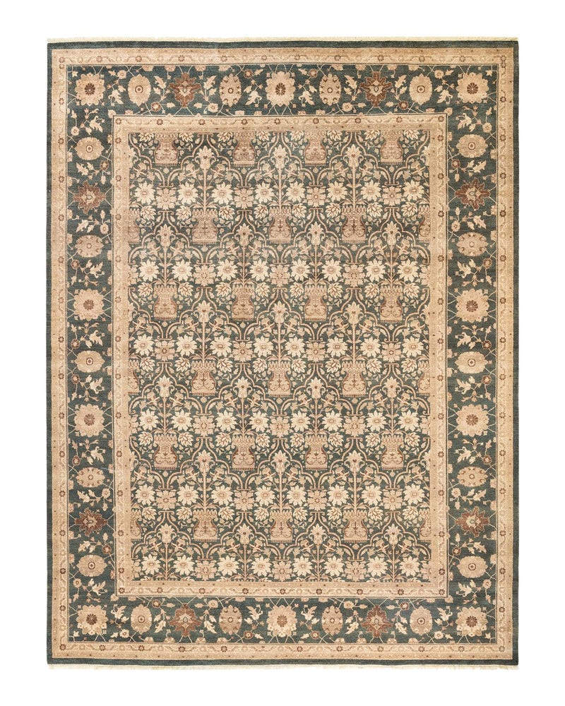 One-of-a-Kind Imported Hand-knotted Area Rug  - Black, 9' 1" x 11' 10" - Modern Rug Importers