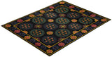 One-of-a-Kind Imported Hand-knotted Area Rug  - Black, 9' 1" x 11' 4" - Modern Rug Importers