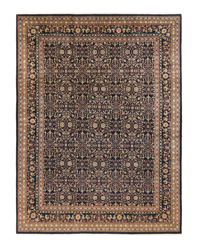 One-of-a-Kind Imported Hand-knotted Area Rug  - Black, 9' 1" x 12' 1" - Modern Rug Importers