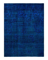 One-of-a-Kind Imported Hand-knotted Area Rug  - Blue, 10' 0" x 13' 8" - Modern Rug Importers