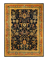 One-of-a-Kind Imported Hand-Knotted Area Rug  - Blue,  10' 1" x 13' 10" - Modern Rug Importers