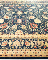 One-of-a-Kind Imported Hand-knotted Area Rug  - Blue,  10' 2" x 13' 9" - Modern Rug Importers