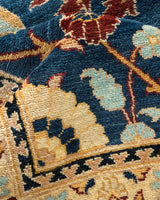 One-of-a-Kind Imported Hand-knotted Area Rug  - Blue, 12' 1" x 17' 4" - Modern Rug Importers