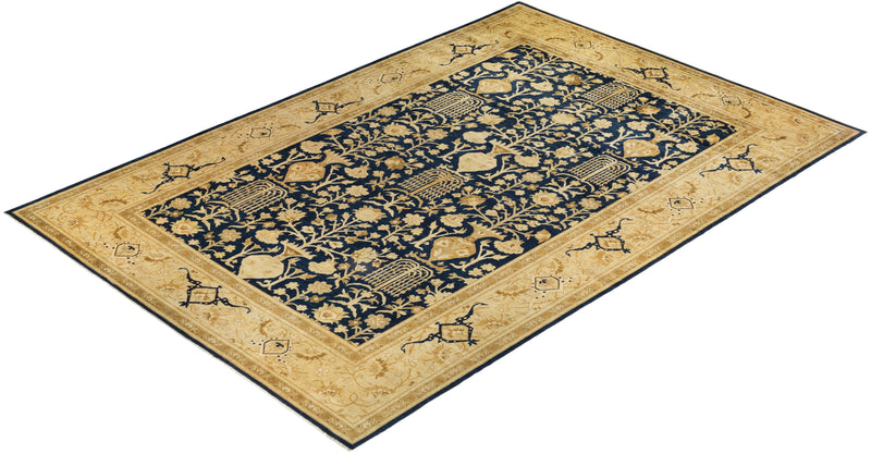 One-of-a-Kind Imported Hand-knotted Area Rug  - Blue, 12' 1" x 18' 1" - Modern Rug Importers