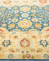 One-of-a-Kind Imported Hand-knotted Area Rug  - Blue, 5' 10" x 9' 3" - Modern Rug Importers