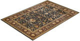 One-of-a-Kind Imported Hand-knotted Area Rug  - Blue, 6' 0" x 9' 1" - Modern Rug Importers