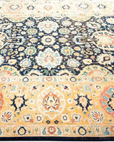 One-of-a-Kind Imported Hand-Knotted Area Rug  - Blue,  6' 1" x 8' 10" - Modern Rug Importers