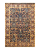 One-of-a-Kind Imported Hand-knotted Area Rug  - Blue, 6' 2" x 8' 10" - Modern Rug Importers