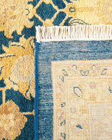 One-of-a-Kind Imported Hand-knotted Area Rug  - Blue,  6' 2" x 9' 2" - Modern Rug Importers