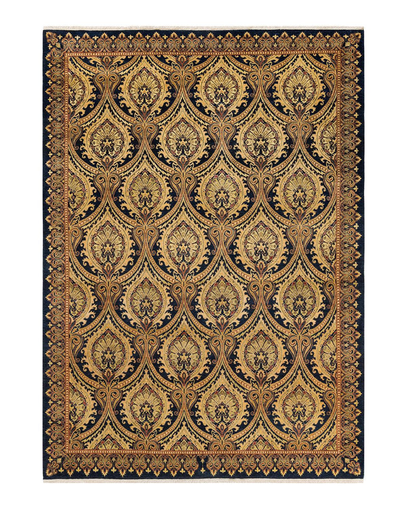 One-of-a-Kind Imported Hand-knotted Area Rug  - Blue, 6' 3" x 8' 8" - Modern Rug Importers