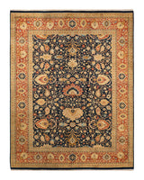 One-of-a-Kind Imported Hand-Knotted Area Rug  - Blue, 7' 10" x 10' 2" - Modern Rug Importers
