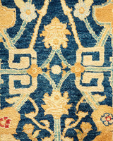 One-of-a-Kind Imported Hand-knotted Area Rug  - Blue, 7' 10" x 10' 3" - Modern Rug Importers