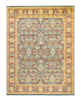 One-of-a-Kind Imported Hand-knotted Area Rug  - Blue, 7' 9" x 10' 4" - Modern Rug Importers