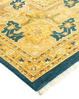 One-of-a-Kind Imported Hand-knotted Area Rug  - Blue,  8' 0" x 12' 10" - Modern Rug Importers