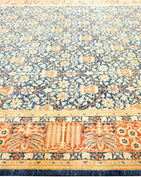 One-of-a-Kind Imported Hand-knotted Area Rug  - Blue, 8' 1" x 10' 0" - Modern Rug Importers