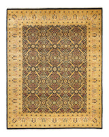 One-of-a-Kind Imported Hand-Knotted Area Rug  - Blue, 8' 1" x 10' 1" - Modern Rug Importers