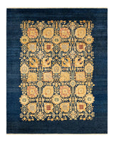 One-of-a-Kind Imported Hand-knotted Area Rug  - Blue, 8' 1" x 10' 2" - Modern Rug Importers