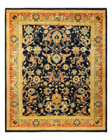 One-of-a-Kind Imported Hand-Knotted Area Rug  - Blue, 8' 1" x 9' 10" - Modern Rug Importers
