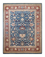 One-of-a-Kind Imported Hand-knotted Area Rug  - Blue, 8' 2" x 10' 3" - Modern Rug Importers