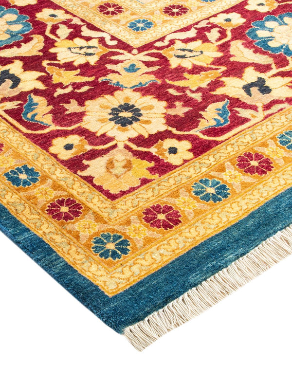 One-of-a-Kind Imported Hand-Knotted Area Rug  - Blue, 8' 2" x 10' 5" - Modern Rug Importers
