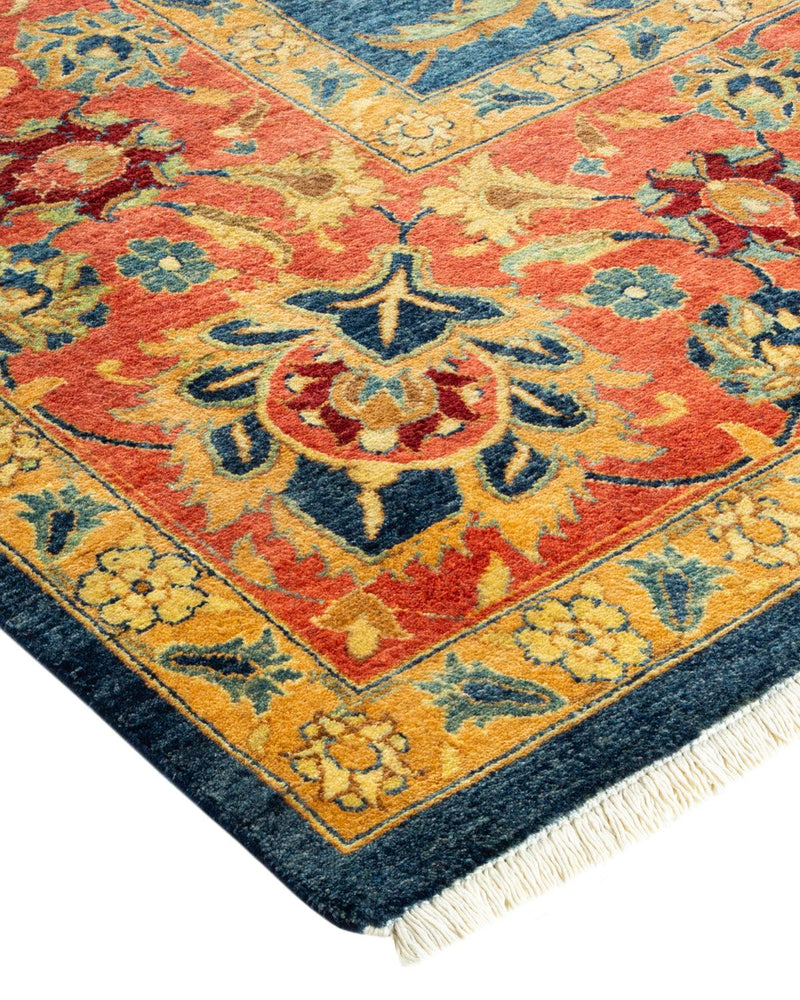 One-of-a-Kind Imported Hand-knotted Area Rug  - Blue, 8' 2" x 10' 8" - Modern Rug Importers