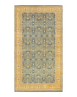 One-of-a-Kind Imported Hand-knotted Area Rug  - Blue,  8' 2" x 13' 9" - Modern Rug Importers