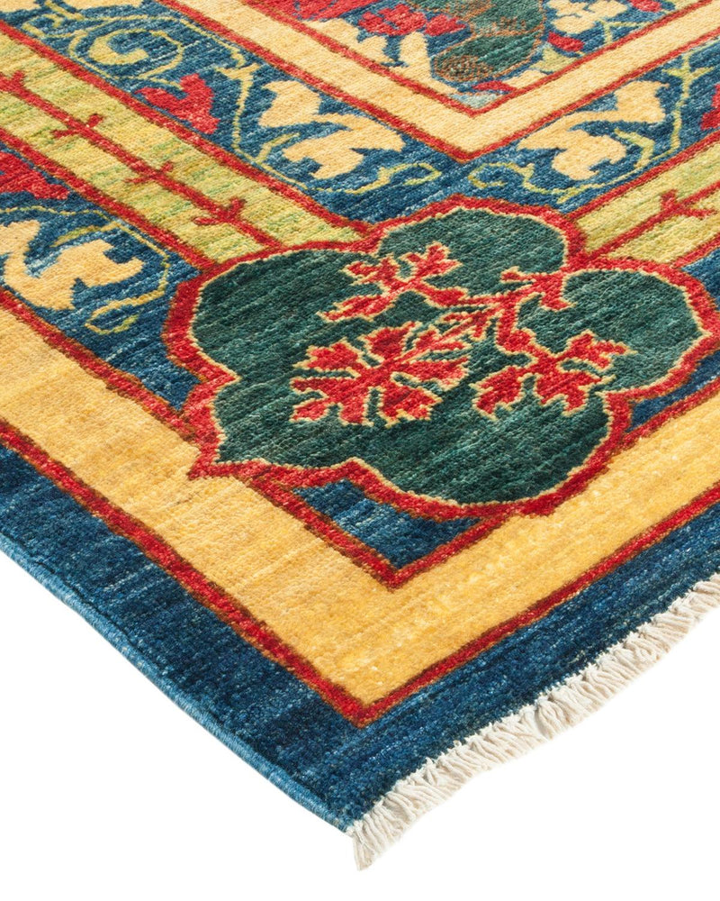 One-of-a-Kind Imported Hand-knotted Area Rug  - Blue, 8' 2" x 9' 10" - Modern Rug Importers
